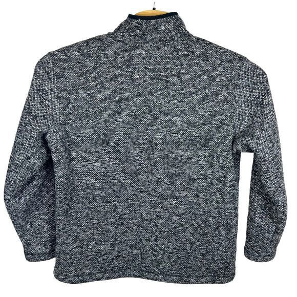 Orvis Mens Gray Sherpa Lined Quarter Zip Pull Over Heavyweight Sweatshirt Large - Picture 2 of 5